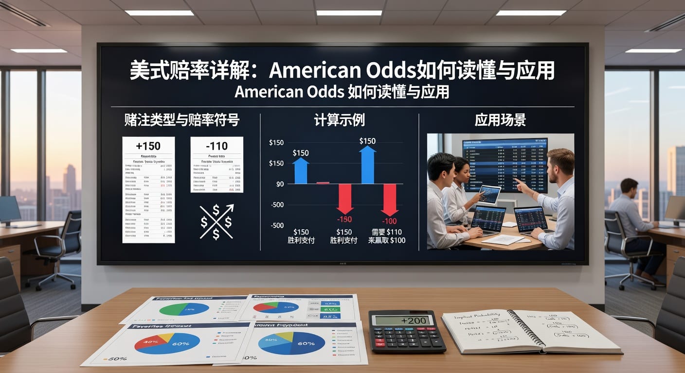美式赔率 (American Odds) 深度解析：新手入门与实战技巧