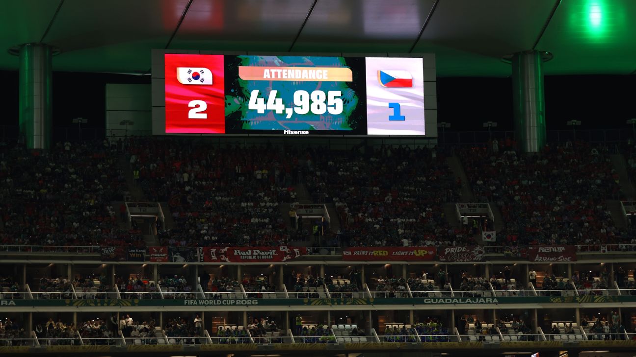 FIFA为世界杯出席人数辩护：韩国对捷克空座之谜
